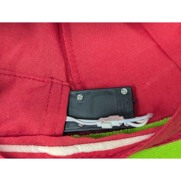 Disney Parks Light Up The Holiday Mickey Mouse Ears Adjustable Hat LIGHTS TESTED - Picture 9 of 9